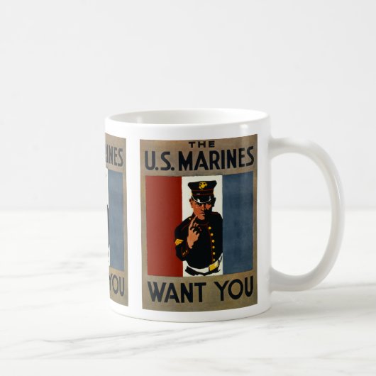 Die US-Marines wollen dich Kaffeetasse (Rechts)