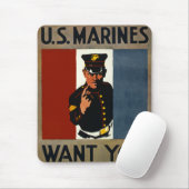 Die US-Marines wollen dich Mousepad (Mit Mouse)