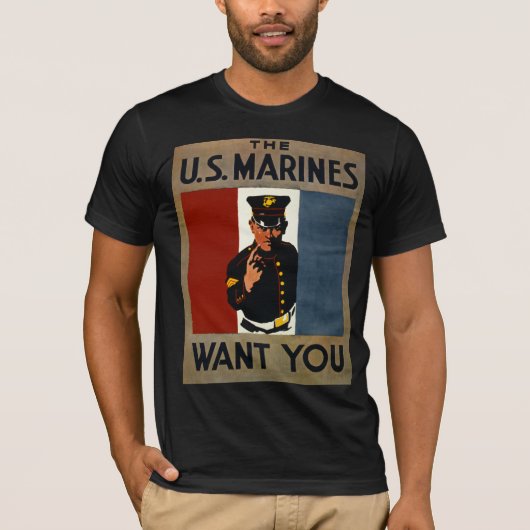 Die US-Marines wollen dich T-Shirt (Vorderseite)