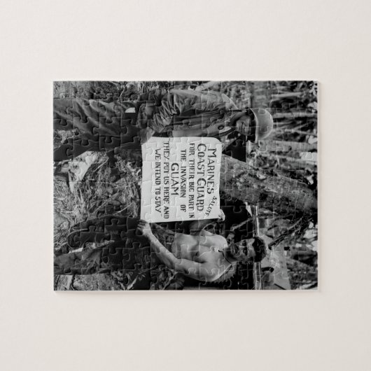 Die US-Marinesoldaten begrüßen das U.S_War Bild Puzzle (Horizontal)