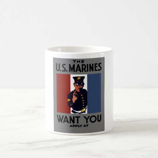 Die US-Marinesoldaten wollen Sie Kaffeetasse (Mittel)