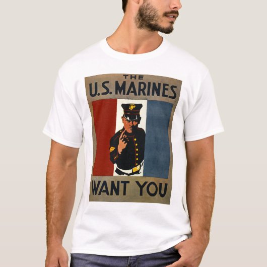 Die US-Marinesoldaten wollen Sie T-Shirt (Vorderseite)