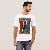 Die US-Marinesoldaten wollen Sie T-Shirt (Vorne ganz)