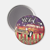 Die USA 59 Vintag Magnet (Vorderseite/Rückseite)