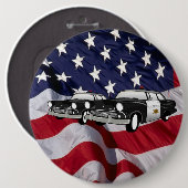 Die USA 59 Vintage Polizist Button (Vorne & Hinten)