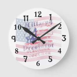 Die USA gemeinsam stärken Runde Wanduhr