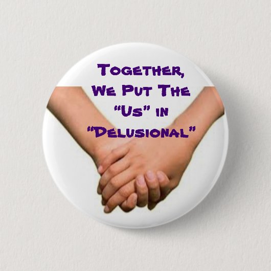 Die USA im Wahnsinn Button (Vorderseite)