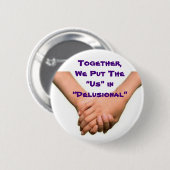 Die USA im Wahnsinn Button (Vorne & Hinten)