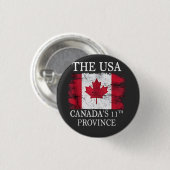 Die USA, Kanadas 11. Provinz Kanada Amerika Button (Vorne & Hinten)
