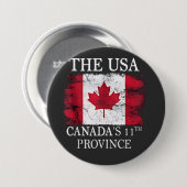 Die USA, Kanadas 11. Provinz Kanada Amerika Button (Vorne & Hinten)