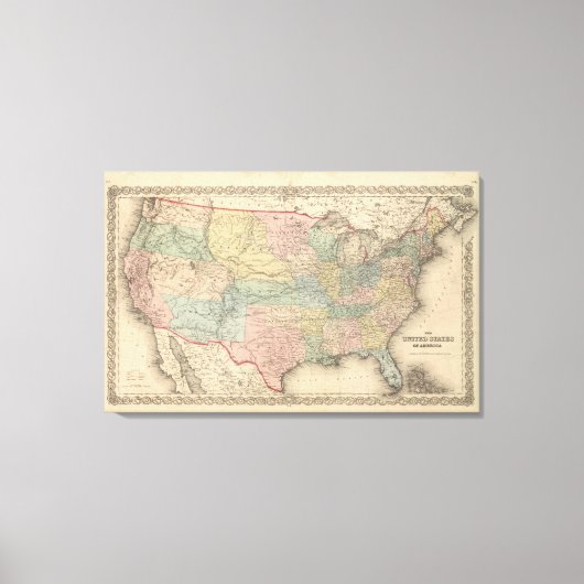 Die USA Leinwanddruck (Vorderseite)