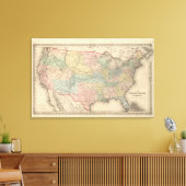 Die USA Leinwanddruck (Insitu (Wohnzimmer))