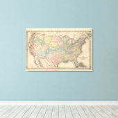 Die USA Leinwanddruck (Insitu (Holzboden))