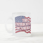 Die USA mit Flaggenproblemen Mattglastasse (Links)