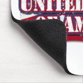 Die USA mit Flaggenproblemen Mousepad (Ecke)