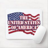 Die USA mit Flaggenproblemen Mousepad (Mit Mouse)