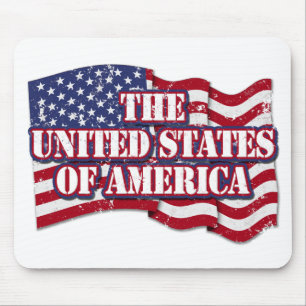 Die USA mit Flaggenproblemen Mousepad
