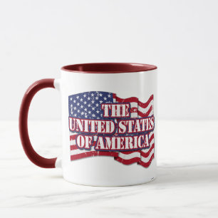 Die USA mit Flaggenproblemen Tasse