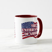 Die USA mit Flaggenproblemen Tasse (VorderseiteRechts)