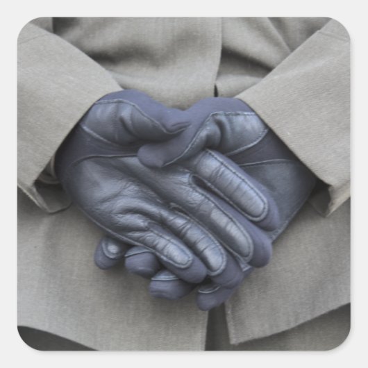 Die USA New York Quadratischer Aufkleber (Vorderseite)