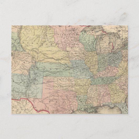 Die USA Postkarte (Vorderseite)