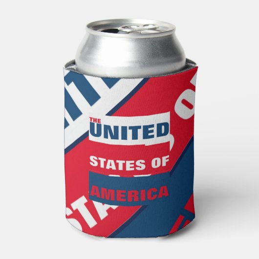Die USA trinken Dosenkühler (Kanne Vorderseite)