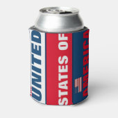Die USA trinken Dosenkühler (Kanne Rückseite)