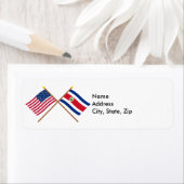 Die USA und Costa Rica überquerten die Fahnen (Insitu)