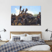 Die Utah Light Artillerie von Keith Rocco Print Leinwanddruck (Insitu (Schlafzimmer))
