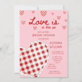 Die Valentine Liebe befindet sich im Air Pink Brau Einladung (Vorderseite)