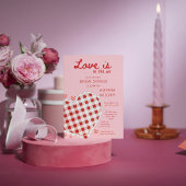 Die Valentine Liebe befindet sich im Air Pink Brau Einladung