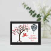 Die Valentinstag-Liebe liegt in der Luft Postkarte (Stehend Vorderseite)