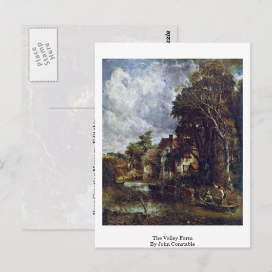 Die Valley Farm von John Constable Postkarte (Vorne/Hinten)