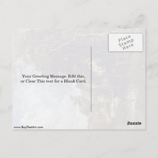 Die Valley Farm von John Constable Postkarte (Rückseite)