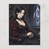 Die Vampir-Lady Postkarte (Vorderseite)