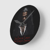 Die Vampire Satires decken Kunst ab Runde Wanduhr (Winkel)