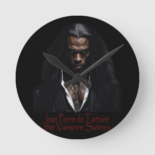Die Vampire Satires decken Kunst ab Runde Wanduhr