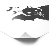 Die Vampirkatze hat eine Kanine - Wählen Sie die F Fotodruck (Ecke)