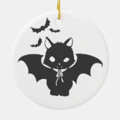 Die Vampirkatze hat eine Kanine - Wählen Sie die F Keramik Ornament (Hinten)