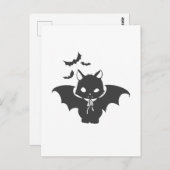 Die Vampirkatze hat eine Kanine - Wählen Sie die F Postkarte (Vorne/Hinten)