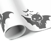 Die Vampirkatze hat einen Hund - Wählen Sie die Fa Geschenkpapier (Rolleneckpunkt)