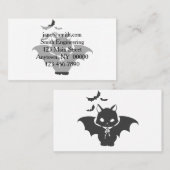 Die Vampirkatze hat einen Hund - Wählen Sie die Fa Visitenkarte (Vorne/Hinten)