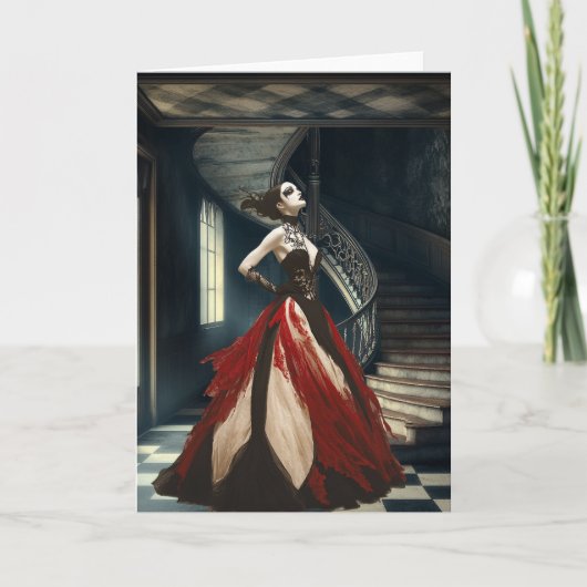 Die Vampirkönigin | Surreal Art Karte (Vorderseite)