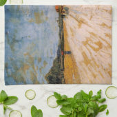 Die Van Gogh Road verläuft neben den Pariser Rampa Geschirrtuch (Gefaltet)