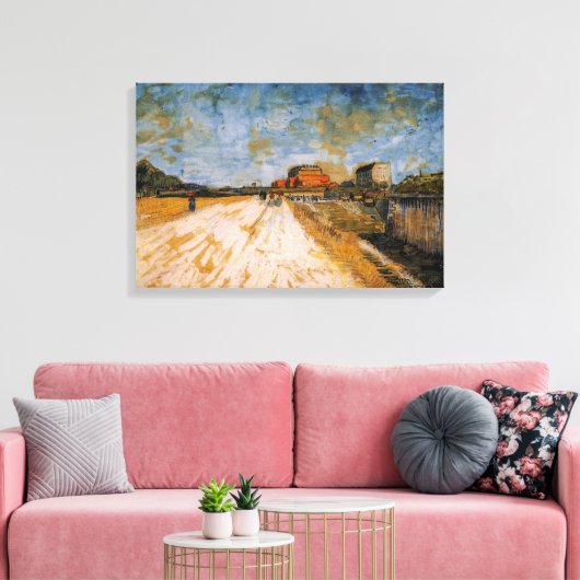 Die Van Gogh Road verläuft neben den Pariser Rampa Leinwanddruck (Insitu (Wohnzimmer))