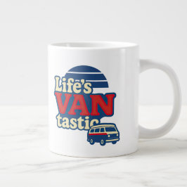 Die VANtastic Red Cream Blue Edition von Life Jumbo-Tasse