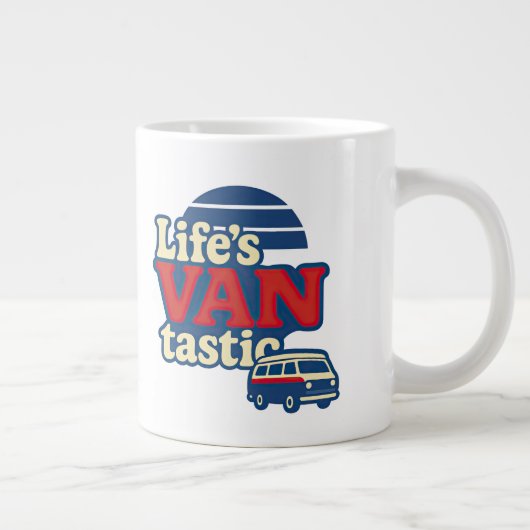 Die VANtastic Red Cream Blue Edition von Life Jumbo-Tasse (Rechts)