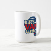 Die VANtastic Red Cream Blue Edition von Life Kaffeetasse (VorderseiteRechts)