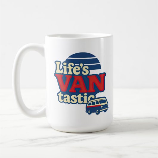 Die VANtastic Red Cream Blue Edition von Life Kaffeetasse (Links)