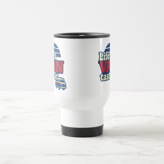 Die VANtastic Red Cream Blue Edition von Life Reisebecher (Mittel)